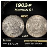 1903-p Morgan Dollar $1 Grades ms65