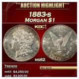 1883-s Morgan Dollar $1 ms62 USCG