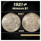 1921-p Morgan Dollar $1 Grades ms63