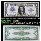 1923 $1 large size Silver Certificate Grades Choic