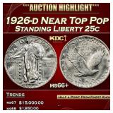 1926-d Standing Liberty Quarter Near Top Pop 25c m