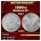 1886-o Morgan Dollar $1 ms62+ USCG