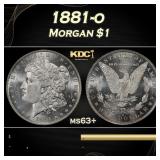 1881-o Morgan Dollar $1 Grades ms63+
