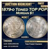 1879-o Morgan Dollar Toned TOP POP! $1 ms66+ SEGS