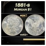 1881-s Morgan Dollar $1 Grades ms62+