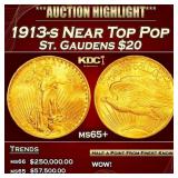 1913-s Gold St. Gaudens Double Eagle Near Top Pop