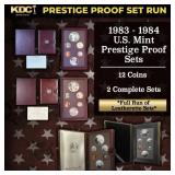 1983 & 1984 US Mint Prestige Proof Set - Full Run