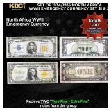 Set of 1934/1935 North Africa WWII Emergency Curre