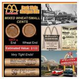 Lincoln Wheat Cent 1c Mixed Roll Orig Brandt McDon