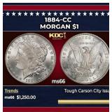 1884-cc Morgan Dollar $1 ms66 SEGS