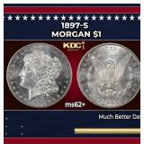 1897-s Morgan Dollar $1 Grades ms62+