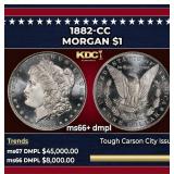 1882-cc Morgan Dollar $1 ms66+ dmpl SEGS