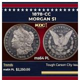 1878-cc Morgan Dollar $1 ms64 PL SEGS