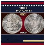 1881-s Morgan Dollar $1 Grades ms62+