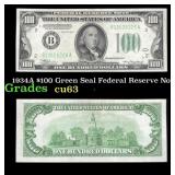 1934A $100 Green Seal Federal Reserve Note Grades