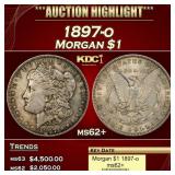 1897-o Morgan Dollar $1 ms62+ USCG