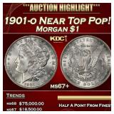 1901-o Morgan Dollar Near Top Pop! $1 ms67+ SEGS