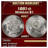 1881-o Morgan Dollar $1 ms65+ SEGS