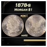 1878-s Morgan Dollar $1 Grades ms62