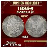 1898-s Morgan Dollar $1 ms63 USCG
