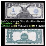 1899 $1 large size Silver Certificate "Black Eagle