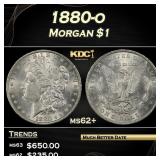 1880-o Morgan Dollar $1 Grades ms62+