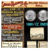 Rare SEARS UNC Morgan Roll With CC End 10 Coin 188
