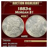 1883-s Morgan Dollar $1 ms62 USCG