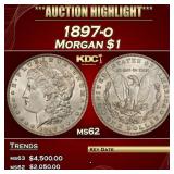 1897-o Morgan Dollar $1 ms62 USCG