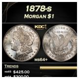 1878-s Morgan Dollar $1 Grades ms64+