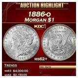 1886-o Morgan Dollar $1 ms62+ USCG