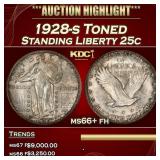 1928-s Standing Liberty Quarter Toned 25c ms66+ fh