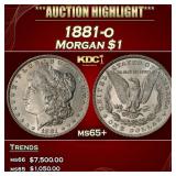 1881-o Morgan Dollar $1 ms65+ SEGS