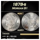 1878-s Morgan Dollar $1 Grades ms65+