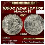 1890-o Morgan Dollar Near Top Pop $1 ms65+ SEGS
