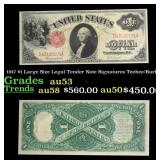 1917 $1 Large Size Legal Tender Note Grades Select
