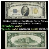 1934A $10 Silver Certificate North Africa WWII Eme
