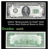 1928A $100 Green Seal Federal Reserve Note "Redeem