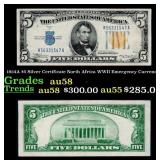 1934A $5 Silver Certificate North Africa WWII Emer