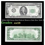 1934a $100 Green Seal Federal Reserve Note New Yor