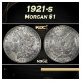 1921-s Morgan Dollar $1 Grades ms62