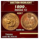 1899 Indian Cent . 1c ms66 rd SEGS