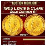 1905 Lewis & Clark Gold Commem Dollar 1 ms65+ SEGS