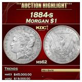 1884-s Morgan Dollar $1 ms62 USCG