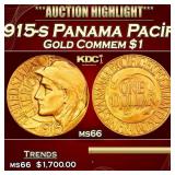 1915-s Panama Pacific Gold Commem Dollar 1 ms66 SE