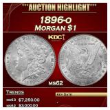 1896-o Morgan Dollar $1 ms62 USCG