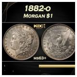 1882-o Morgan Dollar $1 Grades ms63+