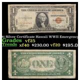 1935A $1 Silver Certificate Hawaii WWII Emergency