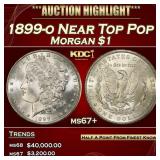 1899-o Morgan Dollar Near Top Pop $1 ms67+ SEGS