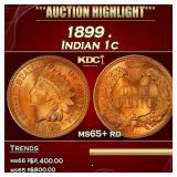 1899 Indian Cent . 1c ms65+ rd SEGS